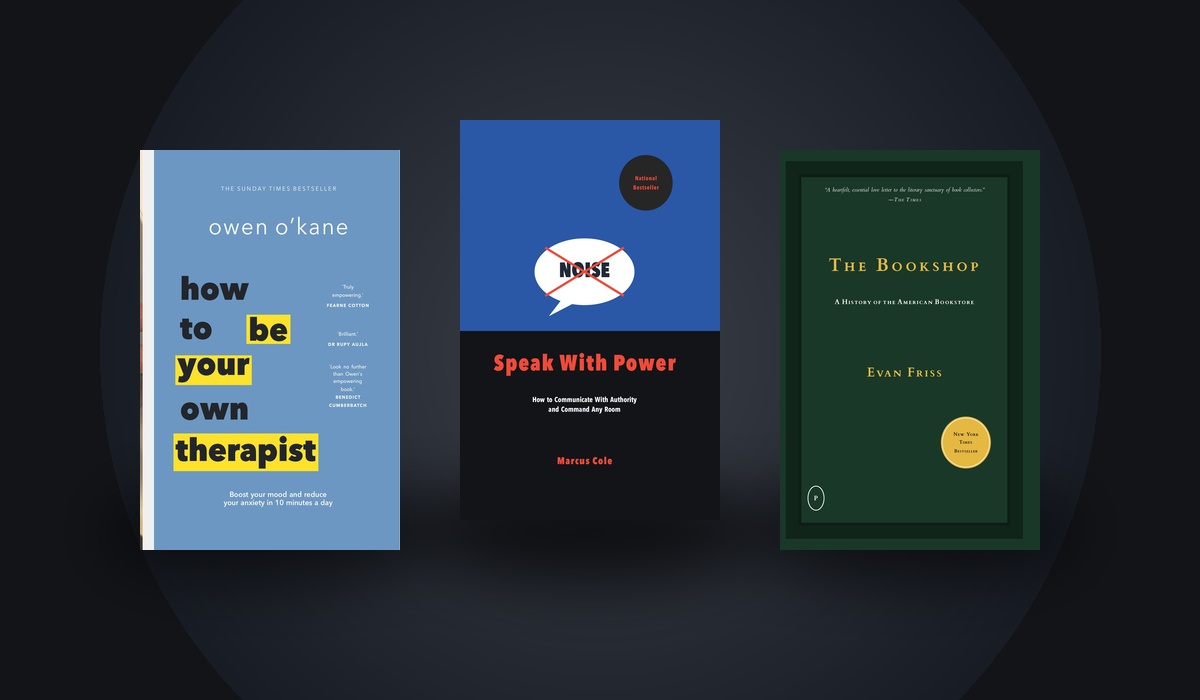 Stack of 3 physical books typeset with BookTemplatesPro packages