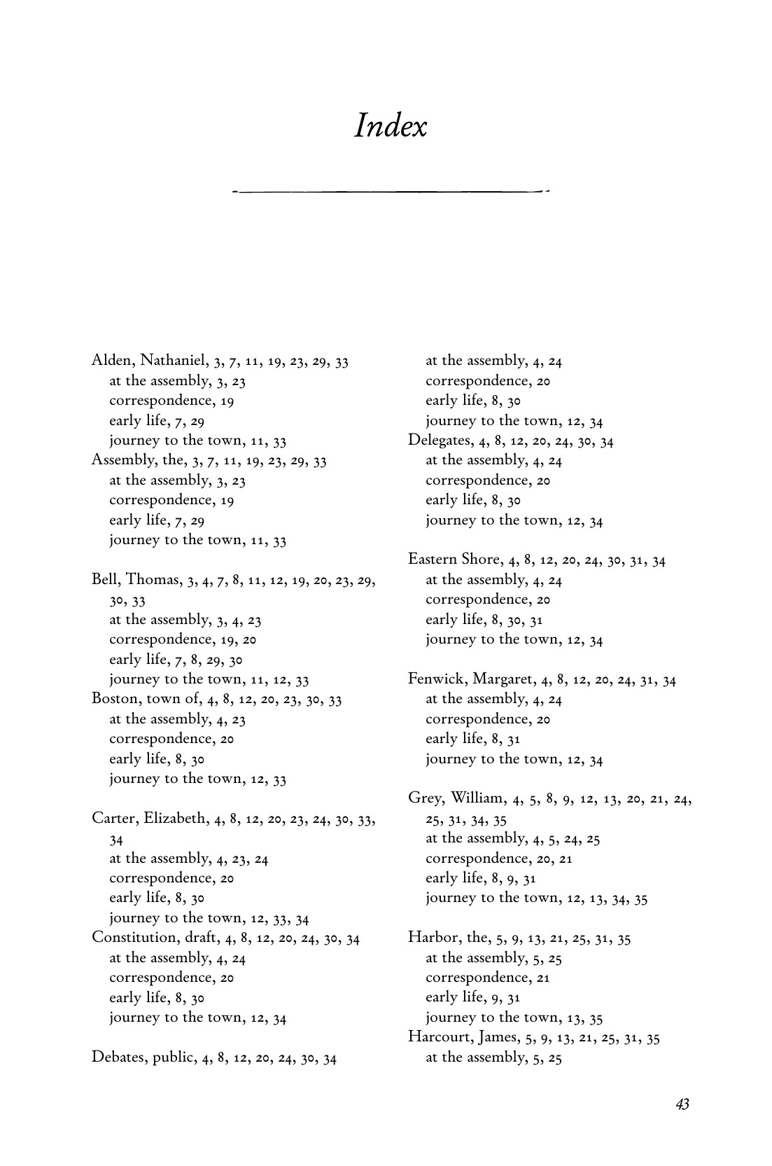Two-Column Index