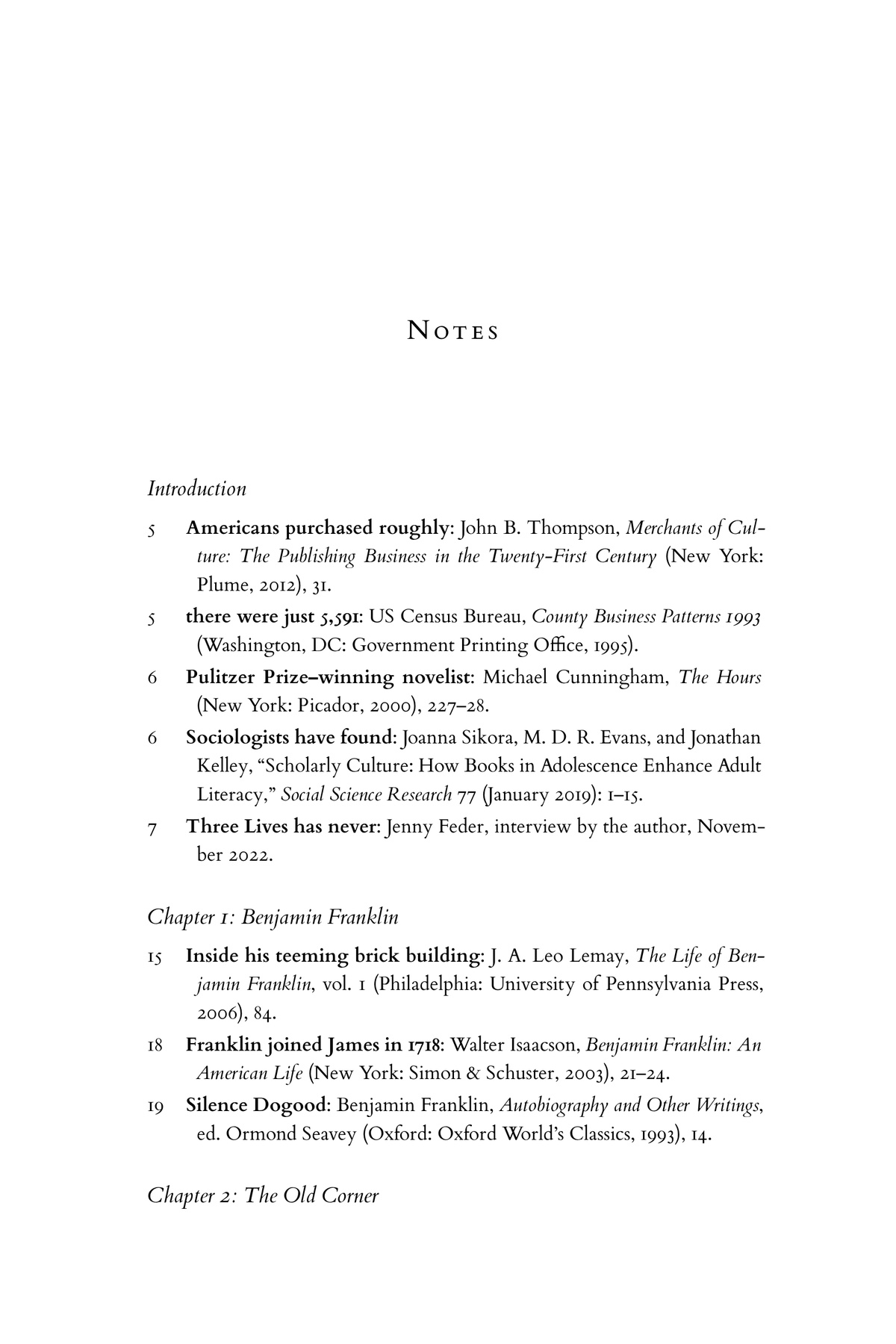 Lemma Endnotes Architecture